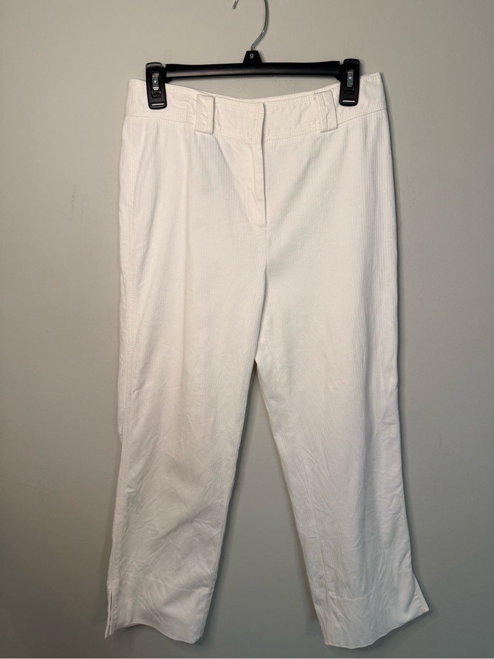 Kasper White Cropped Dress Pants